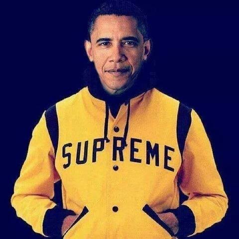 supreme obama jacket