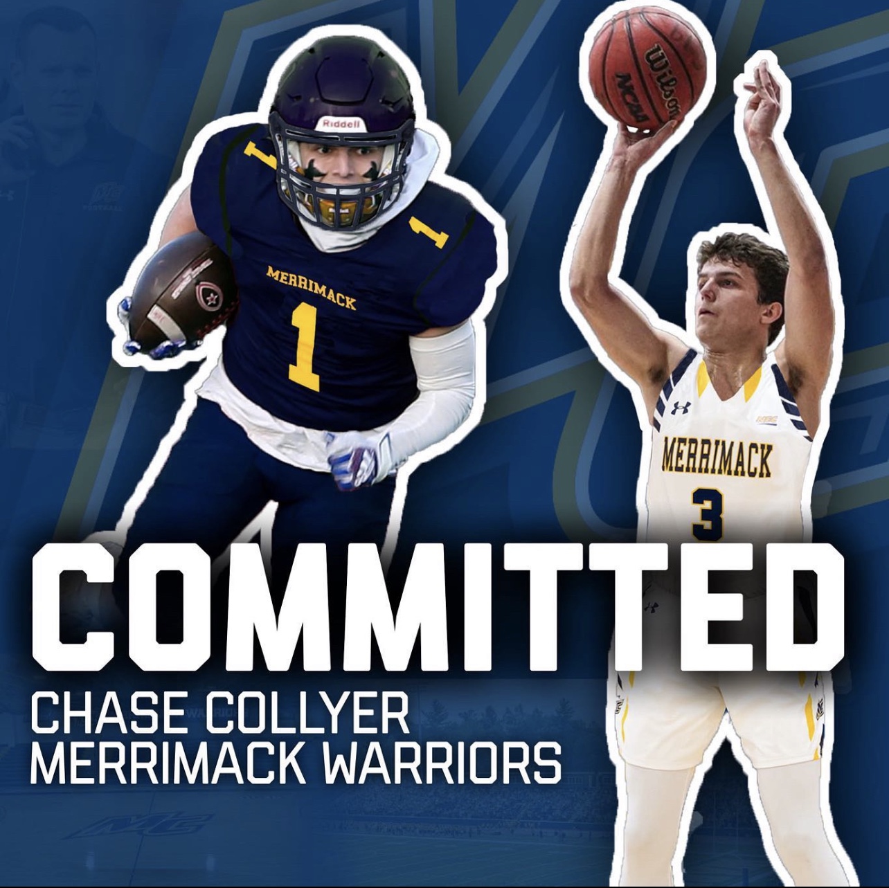 Chase Collyer Commits To Merrimack as Dual Sport Athlete